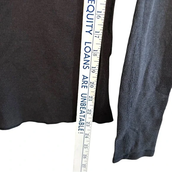 lucky brand S waffle Henley longsleeve tee Y2K embroidered detail wings vintage - Picture 7 of 9